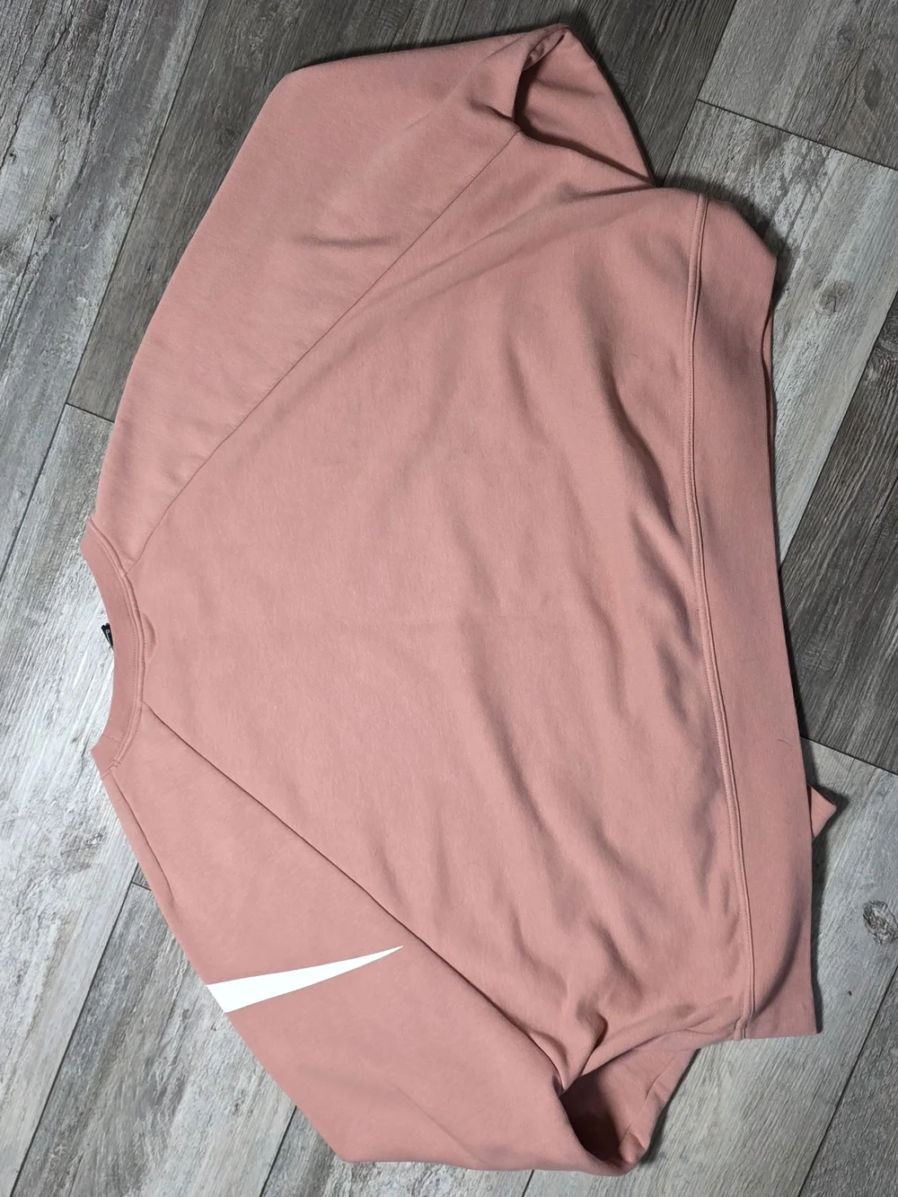 Nike Women's Dri-FIT 'Get Fit' Cropped Oversized Swoosh Graphic Sweater Sz XL